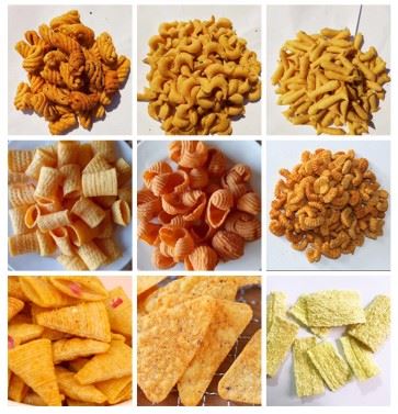 Various Shapes Fried Snack Processing Line Various Shapes Fried Snack Processing Line